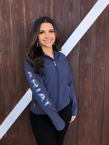 ARIAT- Women’s New Team Softshell Jacket ( BLUE NIGHTS/DESERT DUSK SERAPE )