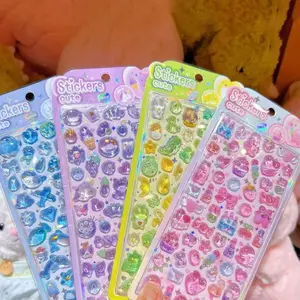 3D Relief Stickers Cute Cat Dinosaur Bunny Penguin Decor, DIY Scrapbooking Supplies for Kids & Adults, Charming Cartoon Animal Art