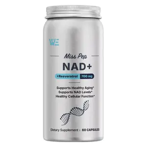 MissPep NAD+ Advanced 700mg - NAD+ Supplement for Energy & Healthy Aging - 60 Count (30 Day Supply)