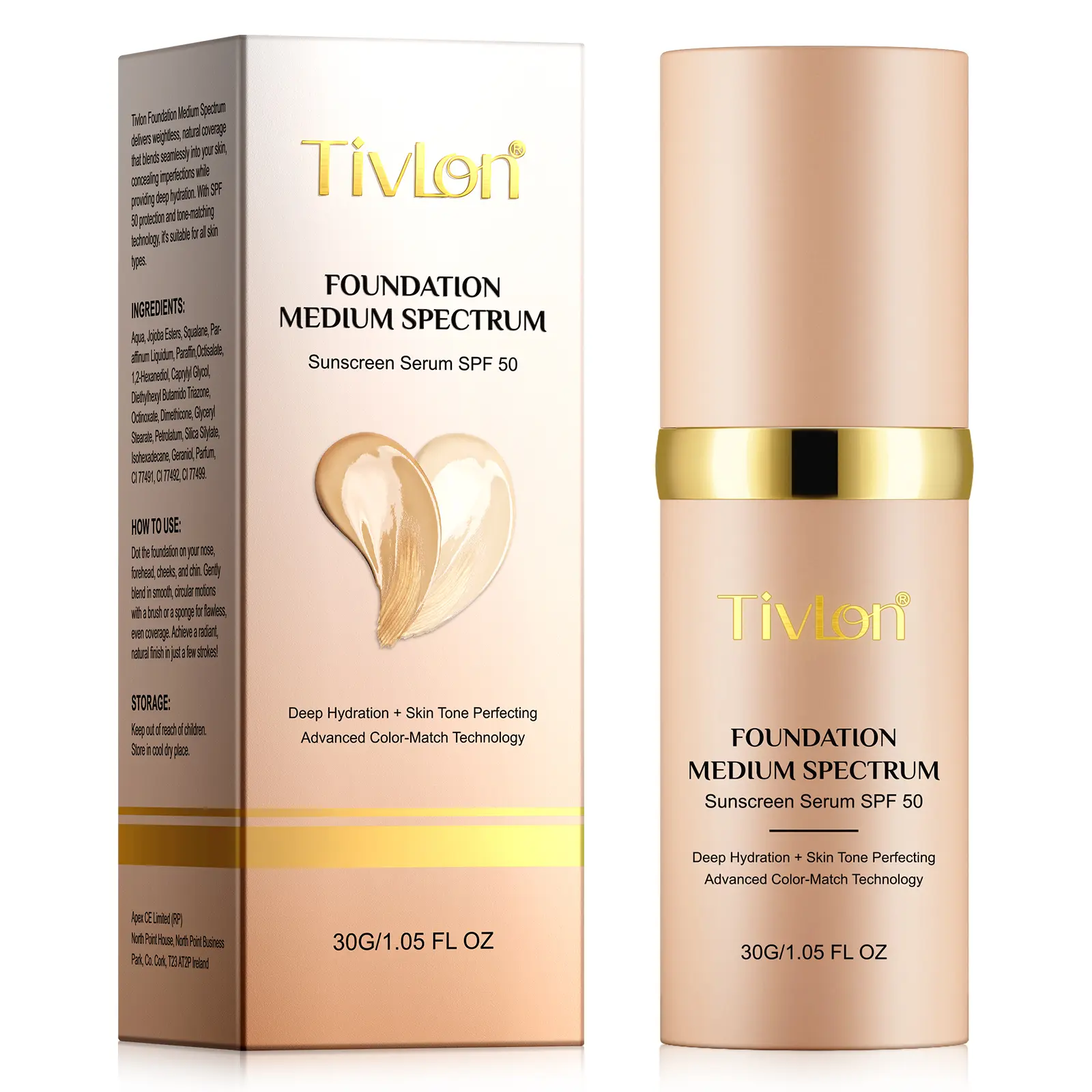 Color Changing Liquid Foundation, Long Lasting Moisturizing Flawless Base Foundation, Lightweight Formula Foundation, Suitable for Dry Skin, Makeup Product for Women Gift