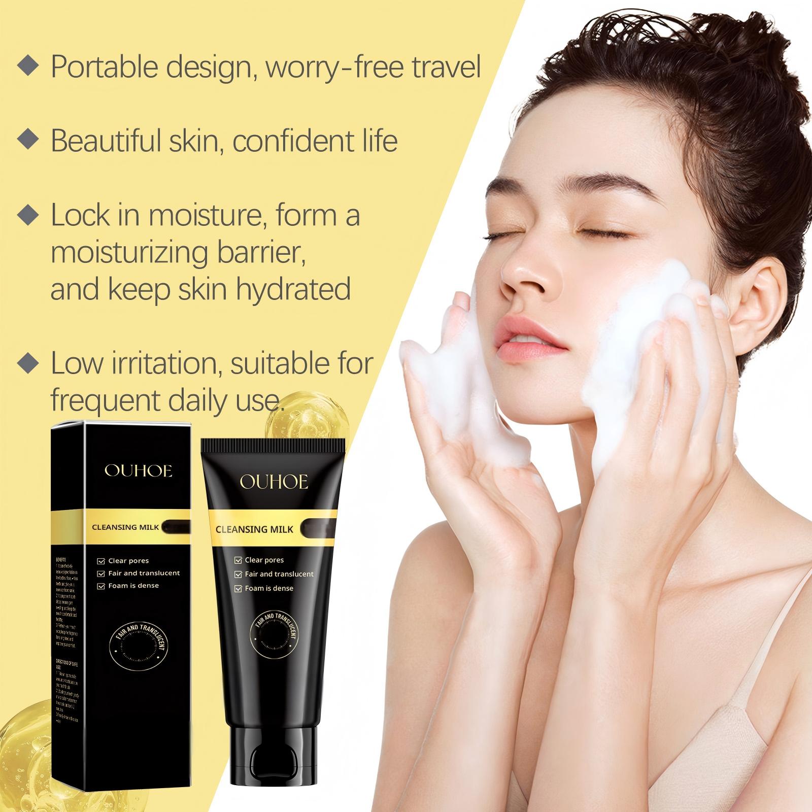 Niacinamide cleansing foam, soothing and hydrating cleansing foam, contains hyaluronic acid, niacinamide, lemon, aloe vera extract. Gentle cleansing for moisturizing and nourishing, makeup removal.