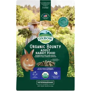 Oxbow Animal Health Organic Bounty Adult Rabbit Food - All Natural Rabbit Pellets - 3 lb.