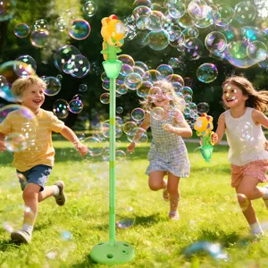Automatic Swinging Bubble Machine with Remote Control, Sunflower Design Bubble Blower Toy with Colorful Lights, One-Click Start, No Manual Operation Needed for Kids & Events#Summervibes,summervibes tiktokshopspringglowup