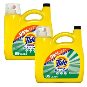 Simply All in One  Scent Liquid Laundry Detergent, 89-Loads, 117 fl. oz., 2-Pack