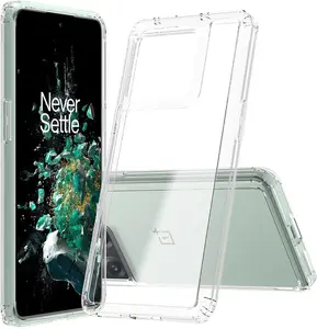 Clear Case for OnePlus 10T, Aquaflex Semi-Flexible TPU [Shock Absorbing] Transparent Phone Cover for PGP110 (2022)