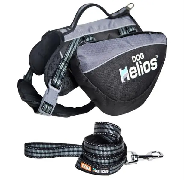 212 MAIN Dog 3-in-1 Freestyle Explorer Convertible Fabric Harness Pack & Leash, Small - Black