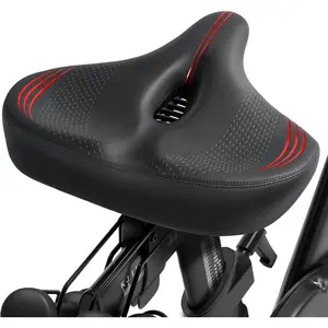 Seat for Peloton  & +, Comfort Seat Cushion Compatible with Peloton, Road or Exercise Bikes, Bicycle Wide Saddle Replacement for Men & Women, Accessories for Peloton
