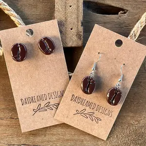 Coffee Bean Earrings