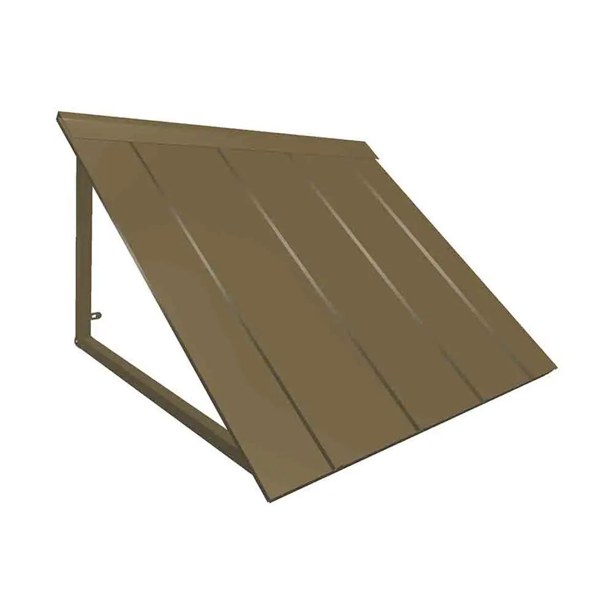 Awntech H22-US-6BRZ 6 ft. Houstonian Metal Standing Seam Awning, Bronze - 80 x 24 x 24 in.