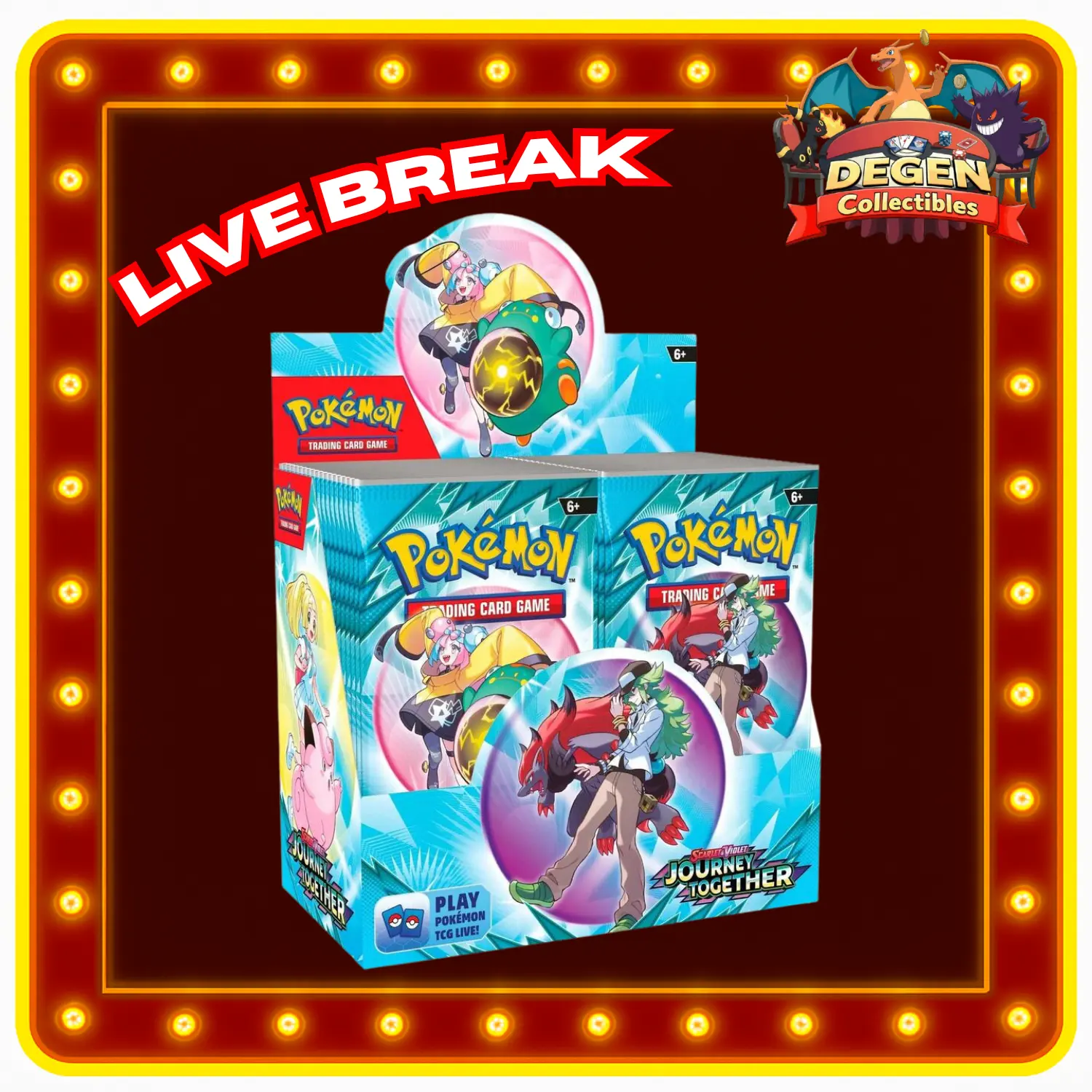 Pokemon TCG [ENG] Scarlet & Violet Journey Together LIVE RIP ONLY - TikTok  Shop
