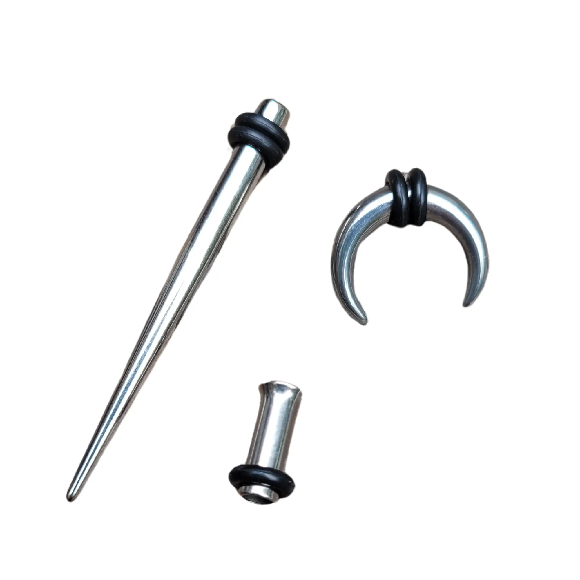 Steel Septum Stretching Kit Pincher Taper Tunnel Plug Horseshoe Nose Gauges Gauging 00g 0g 1g 2g 4g 6g 8g 10g 12g 14g stretching jewelry set