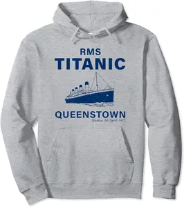 Titanic Vintage Cruise Ship Atlantic Ocean Queen Voyage Pullover Hoodie - Briannama Shop 34B08GLJP6MH