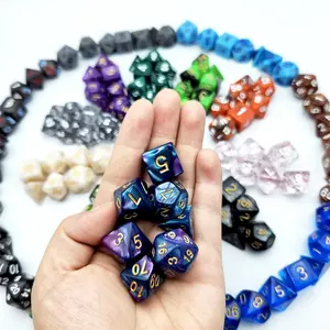 Polyhedral Dice Set, 18 Complete Sets (126 Pieces) with Colorful Variety, Premium Acrylic Tabletop Gaming Dice for D&D,  MTG and Other Tabletop RPG