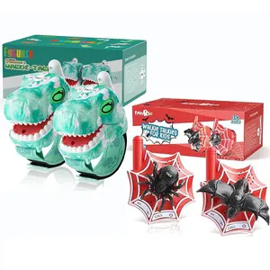 Fygurso Dinosaur Walkie Talkies for Kids 3280 Ft 3 Channel Two-Way Walkie Talkies Dinosaur & Spider A set of two