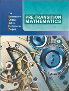 USED-Pre-Transition Mathematics (University of Chicago School Mathematics Project) by John W. McConnell (Hardcover)