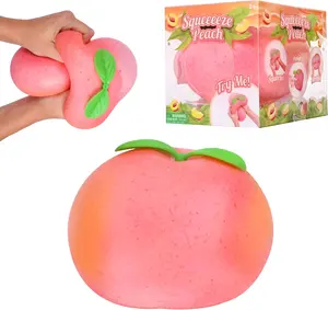 Squishy Extra Large Peach, Gag Gifts Funny Adult, Giant Stress Ball, Fidget Sensory Toy for Kids, ADHD Toys