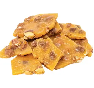 Home Style Crunchy Peanut Brittle Candy Caramelized Peanut Sweet Hard Gourmet Candy Snack