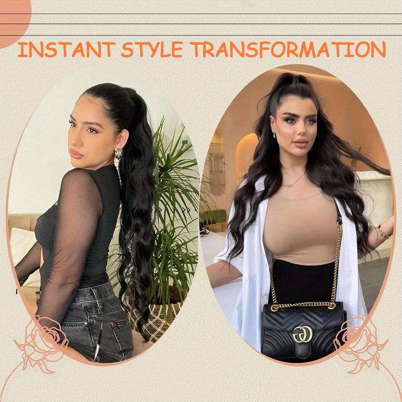 2025 Wholesale Fashion Human Hair Body Wave Ponytail Extensions 8-28 Inch - Natural Black Brazilian Hair Claw Clip Ponytails for Women, Easy Install No Glue Hairpiece for Casual & Formal Outfits, Versatile Hairpiece, Sleek Ponytail, Secure Fit Ponyta