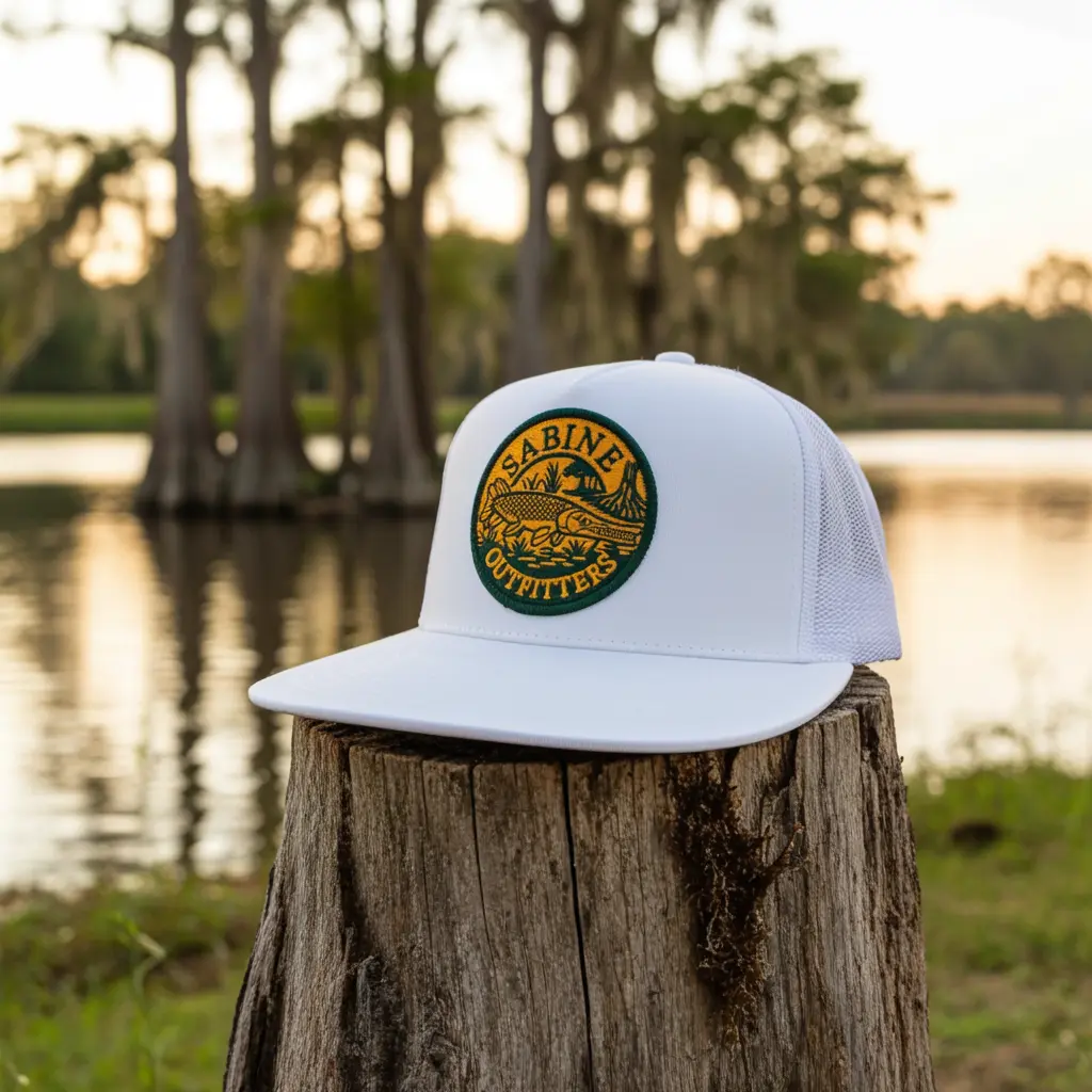Swamp Gar Trucker Hat - White Snapback