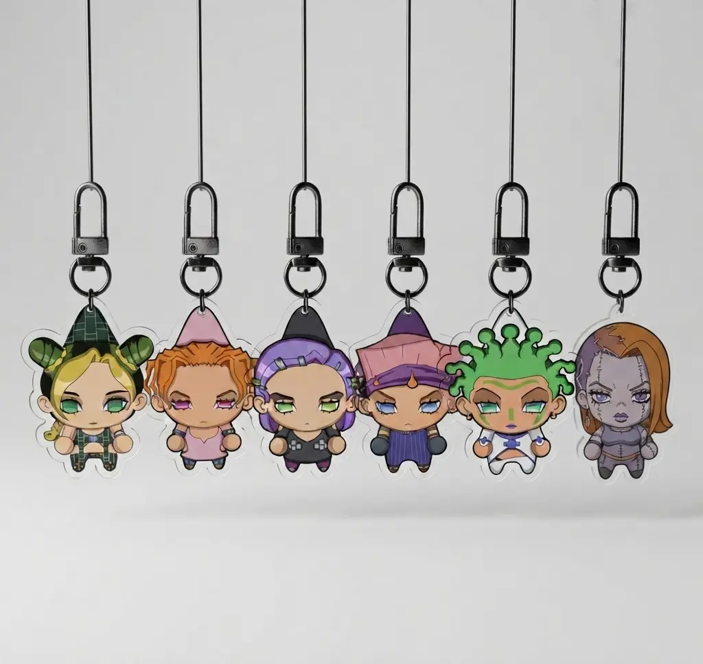 GW Scolippi Acrylic Keychains, Cute chibi-style keychains featuring the GW Scolippi crew! Perfect for bags, backpacks & ita bags