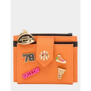 Betsey Johnson DONT BLOCK ME BIFOLD WALLET ORANGE