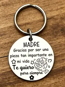 Mom Appreciation Keychain, 'te Quiero Para Siempre' Spanish Engraved Key Ring, Perfect Gift for Mom, Unique and Heartfelt Present, Key Rings for Car Keys