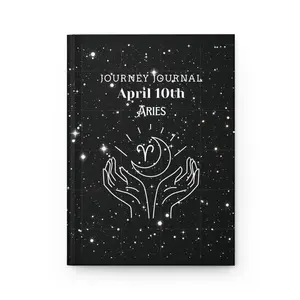 Celestial Journey Journal for Aries | Astrology Notebook, Star Sign Gift, Cosmic Planner, Motivational Diary, Birthday Journal