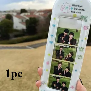 1pc Photo storage bag photo pendant photo card with pendant bookmark photo card holder