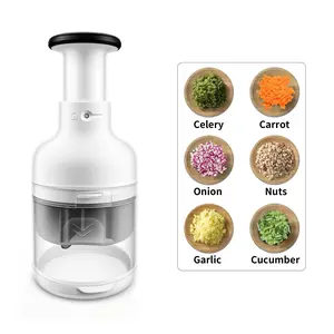 【AREL】Vegetable Chopper/Slicer, Multi-functional Kitchen Tool, Garlic Chopper, Suitable for Garlic, Onions, and Other Vegetables, Manual Food Processor.