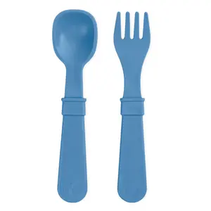 Toddler Utensil Pair USA Made from Recycled Materials