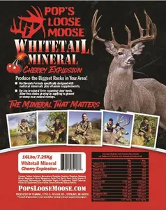 Pop’s Loose Moose Cherry Explosion Whitetail Deer Mineral 16lb