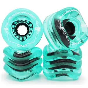 SHARK WHEEL 72MM, 78A DNA - TRANSPARENT EMERALD