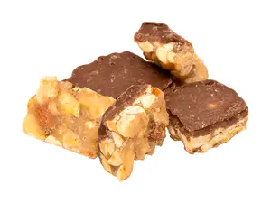 Half Dipped Chocolate Peanut Crunch (Squares)