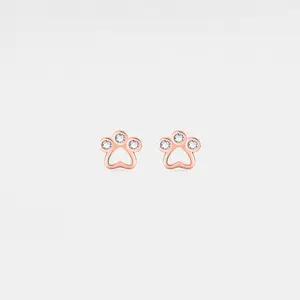 Dainty Pet Dog Paw Stud Earrings
