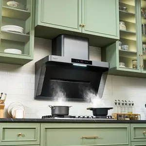 Arspura 36" Range Hood | 13m/s Strong Suction | Filterless No-Clean Design | PM2.5 Monitor | Stainless Steel Touchscreen for Modern Kitchens | vent hood | High CFM | Stainless Steel