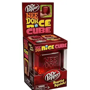 NeeDoh Dr Pepper Nice Cube 2026 Limited Edition – Super Soft Squishy Fidget Toy, Stress Relief Sensory Cube