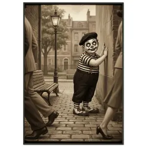 Classic Semi-Glossy Paper Metal Framed Poster