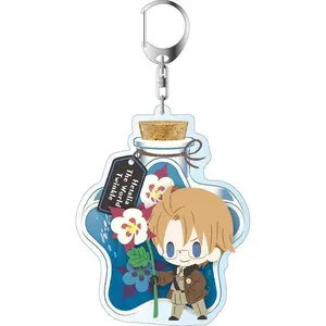 Anime Peripheral Store Hetalia: World Stars Charappu Fleur Ver Acrylic Keychain Pendant Ornamen Fans Charm Gifts About 6cm
