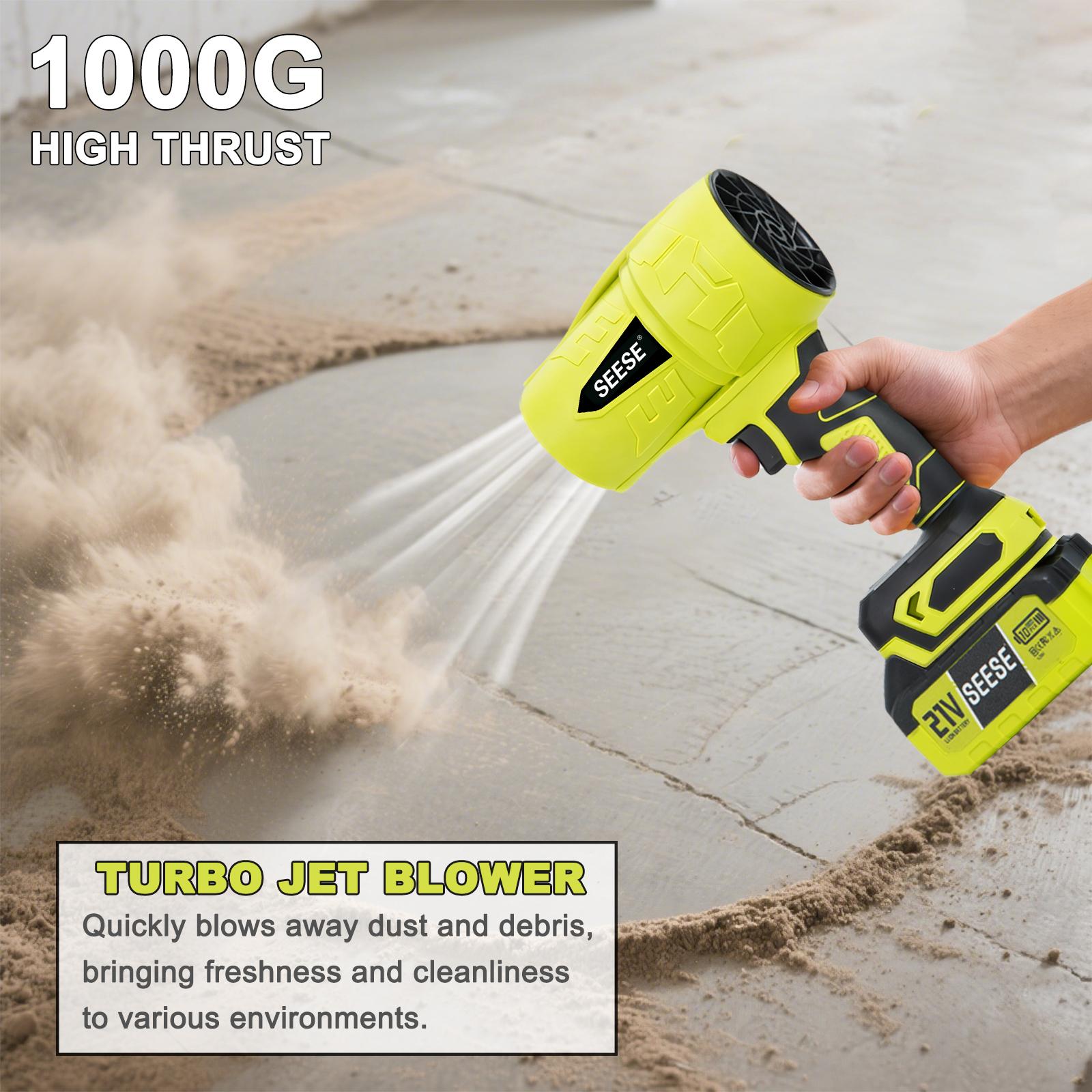 SEESE 21V Cordless Car Washing Bundle with 1000 PSI Pressure Washer & 1000G Turbo Leaf Blower Combo Kit for Car Wash + Drying, Patio & Garden Cleaning SEESE 21V Cordless Car Washing Bundle with 1000 PSI Pressure Washer & 1000G Turbo Leaf Blower Combo Kit for Car Wash + Drying, Patio & Garden Cleaning