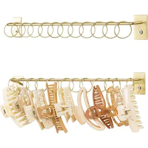 Metal Claw Clip Organizer Holder, Hair Clip Holder and Storage for Women and Girl,Claw Clips Hanger Display Hair Accessories for Wall Door Closet,(1PCS)