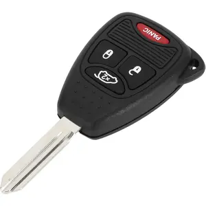 Key Shell Case Keyless Entry Remote Key Fob Replacement Case for Jeep Compass 2007-2016 4 Buttons OHT692713AA M3N5WY72