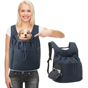 Breathable Pet Carrier Bag – Large Capacity Front Carrier Backpack for Cats & Small Dogs