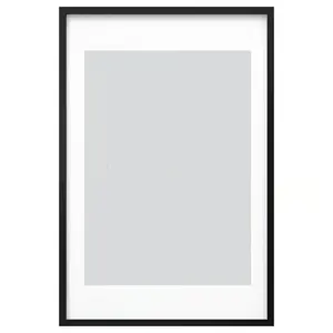 Frame, black, 24x36 " Horizontal Or Vertical Wall Mounting - Slide-In Photo Frame Strips, Scratch-Proof Wall Gallery Photo Frame