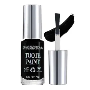 BOBISUKA Black Tooth Paint, Professional Black Out Teeth Makeup Solution - Safe, Quick Dry & Realistic, Perfect for Cosplay, Halloween Makeup, Theater, and Special Effects (5 ml)
