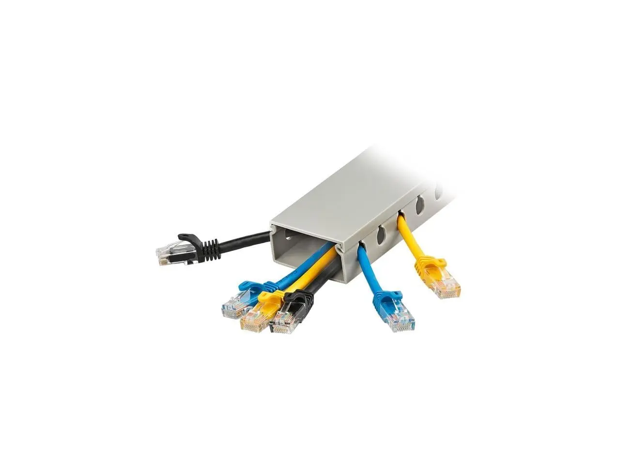 Startech 78-in Slotted Cable Management Raceway - Flexible PVC Plastic Wire Channels, 2 lbs Industrial Strength 2000 mm for Home Improvement Electrical Needs