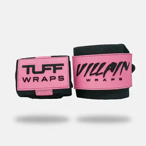 16" Villain Wrist Wraps - Black & Pink