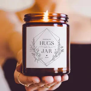 Warm Hugs Scented Candles for Home,  Soy Wax, Relaxing  Gifts, Essential Oils Scented, Long-Lasting Candle Burns for 75-Hours, Lemongrass Lavender Scent
