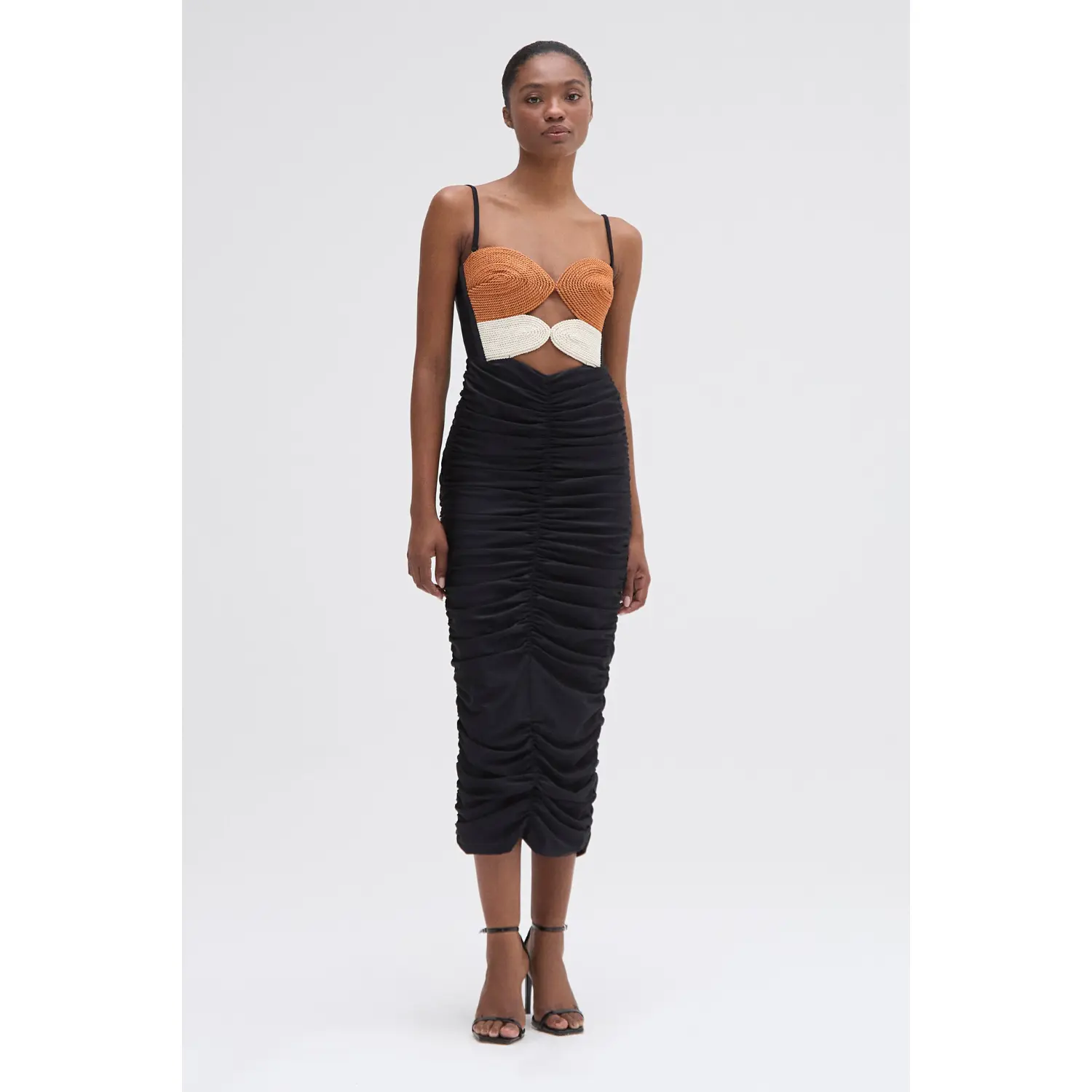 BRAIDED MIDI DRESS