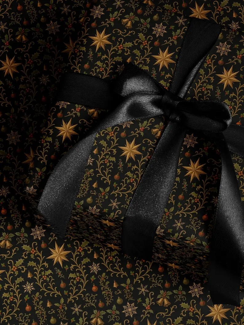 Christmas Gift Wrap Holiday  Wrapping Paper For Holidays, Birthdays, Weddings & Christmas