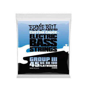 Ernie Ball Flatwound Group III Electric Bass Strings - 45-100 Gauge
